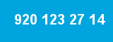 920 123 27 14